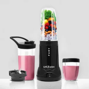 Fury 500W Juicer Mixer Grinder Nutri Blender (3 Jars, Black)