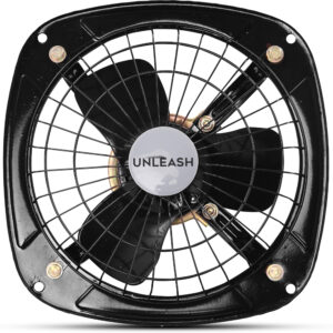 Unleash Aero 9 inch (230 MM) Metal Exhaust fan (Black)