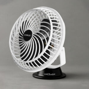 Unleash Corus 9 inch High Speed Wall mount fan (Black-White)